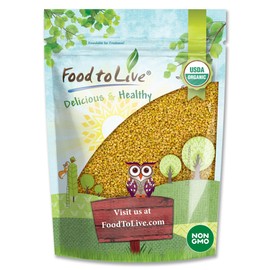 Organic Fenugreek Seeds, 2.5 Pounds — Non-GMO, Raw, Whole Methi, Kosher, Vegan, Bulk, Rich in Iron, Copper and Fiber