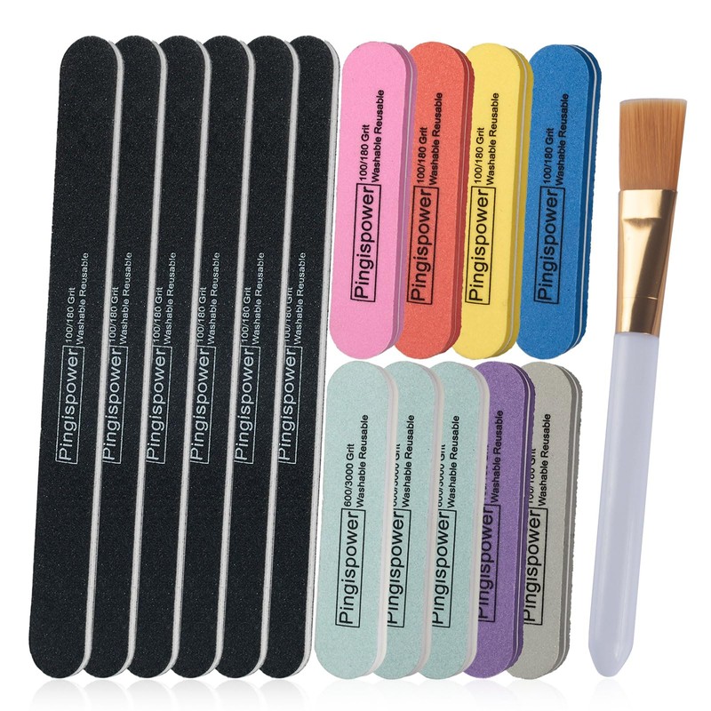 Nail Files and Buffer 16Pcs, Professional Manicure Tools Kit, Nail