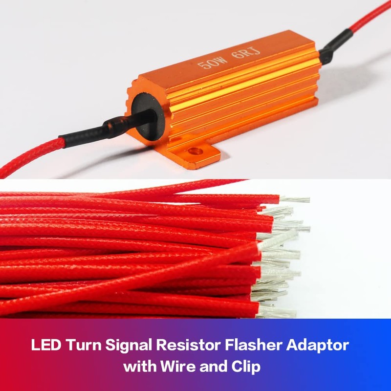 4 PCS Load Resistor,LED Turn Signal Resistor Flasher Adaptor with
