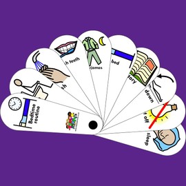 The Play Doctors Bedtime Routine Fan - ASD/Autism/SEN/Special Needs Nonverbal Speech Delay Social Communication Aid