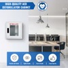 Zonon AED Cabinet Wall Mounted with Clear Window and Handle,