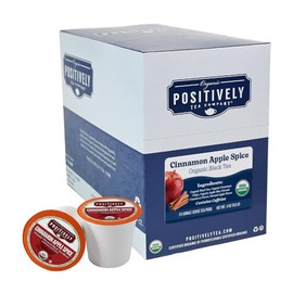 Organic Positively Tea Company, Cinnamon Apple Spice Black Tea, K-Cup Compatible, 24 Pods