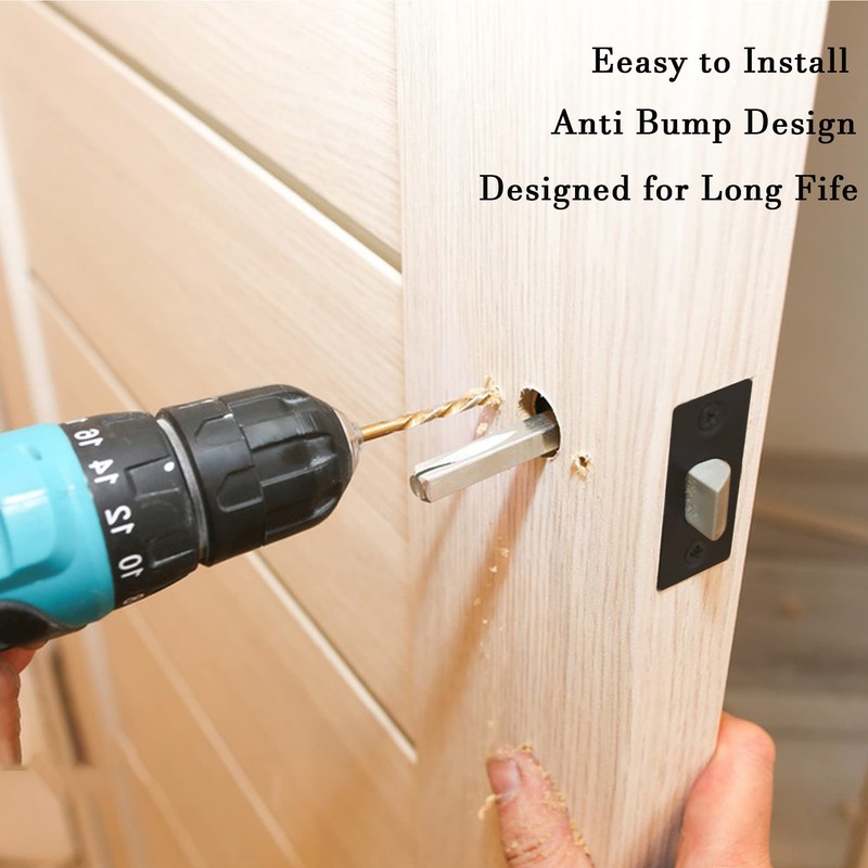 Stainless Steel Deadbolt Strike Plate Square Round Corner Backplate 1"