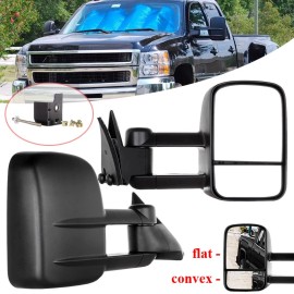ORRIGEY Towing Side Mirrors Manual Telescoping For 1988-98 Chevy/GMC C/K 1500 2500 Pair