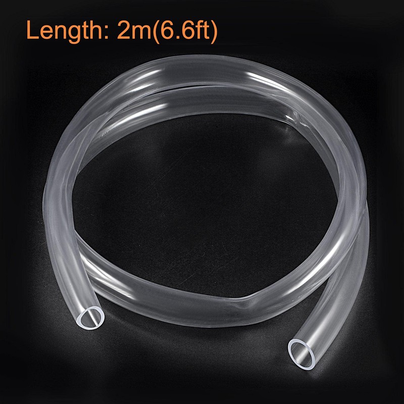 sourcing map PVC Clear Vinyl Tubing, 28mm ID 34mm OD
