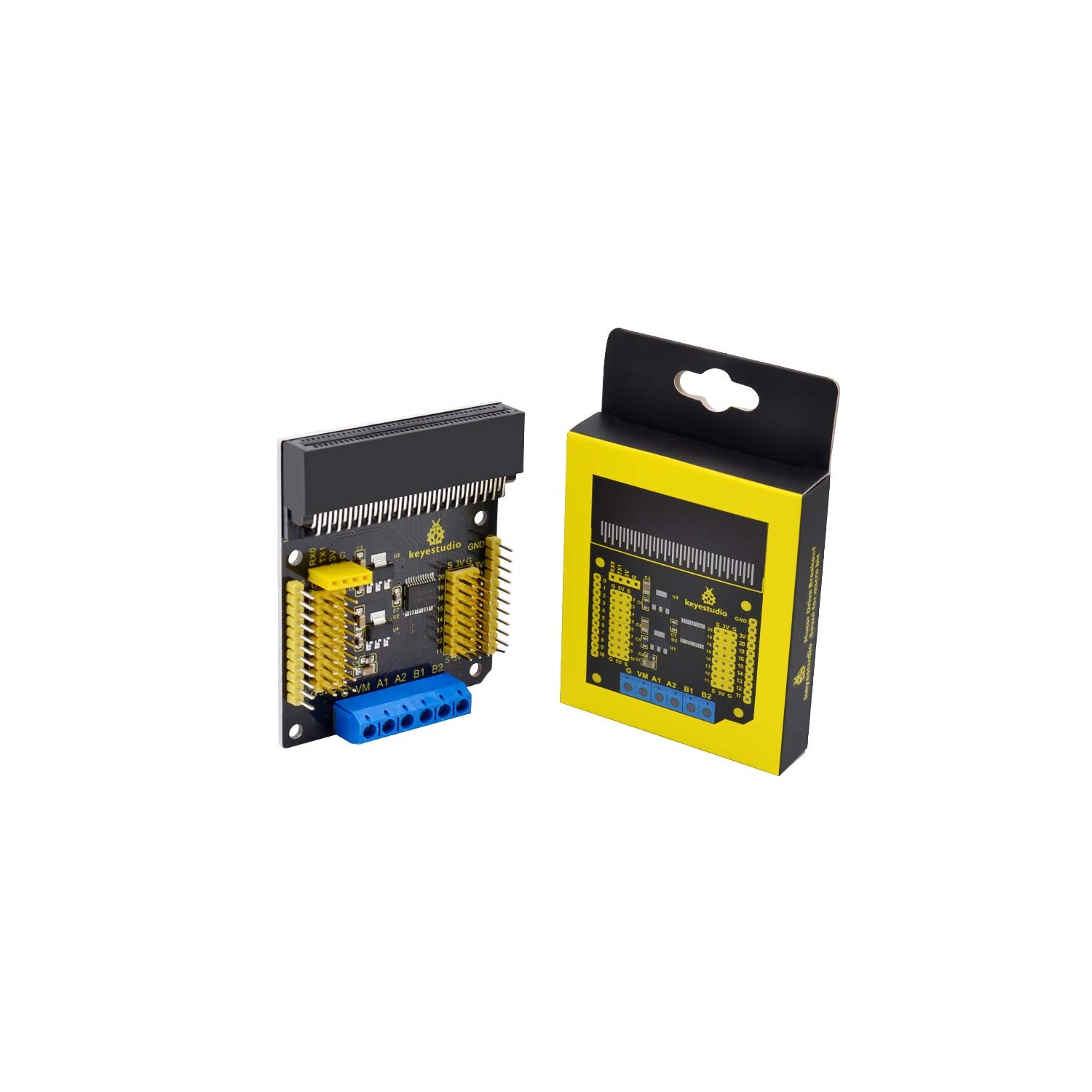 KEYESTUDIO Microbit Motor Driver HAT Breakout Board DRV8833 for BBC ...
