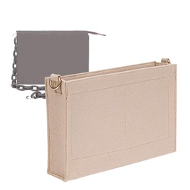 Lckaey Purse Organizer - bag Organizer Insert for 19 26 Renovation of washing bag 3076Beige-S