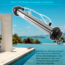 Bonbo 58117 M7 Heater Assembly w/Sensors Fits for Balboa VS, EL, TS, GS, BP Control Systems Hot Tub Spa Heater Element Works on 4.0kW 240V / 1.0kW 110V-120V