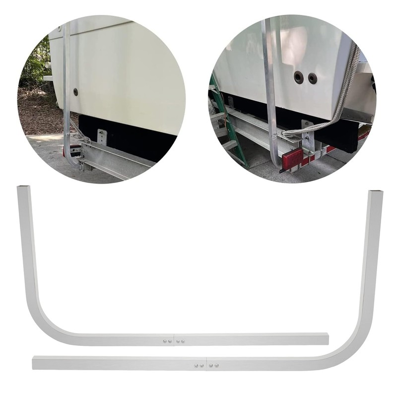 HECASA 2PCS Aluminum Boat Trailer Guide On Poles 1-1/2" Square