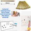 Pack of 10 Electrical Screws 50mm Brass M3.5 Thread Diameter