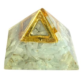 crystalmiracle Blue Lace Agate 22 Mm Small Orgonite Pyramid Crystal Healing Reiki Feng Shui Gift Wellness Handcrafted