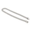 19.7in Necklace Rhombus Full Rhinestones Cool Double Layered Chain Necklace
