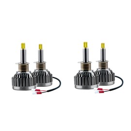 GLEAVI 2pairs Automotive Headlamp Bulb Conversion Kit Led Easy Installation for Enhanced Night Visibility