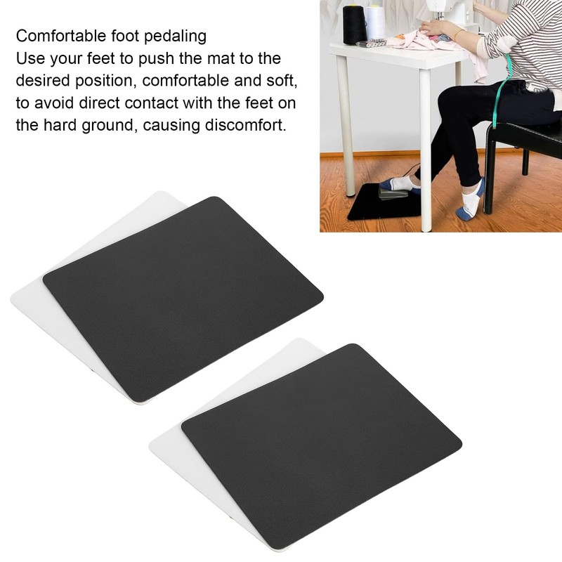4pcs Sewing Machine Foot Pedal Mat, Non Slip Pad for