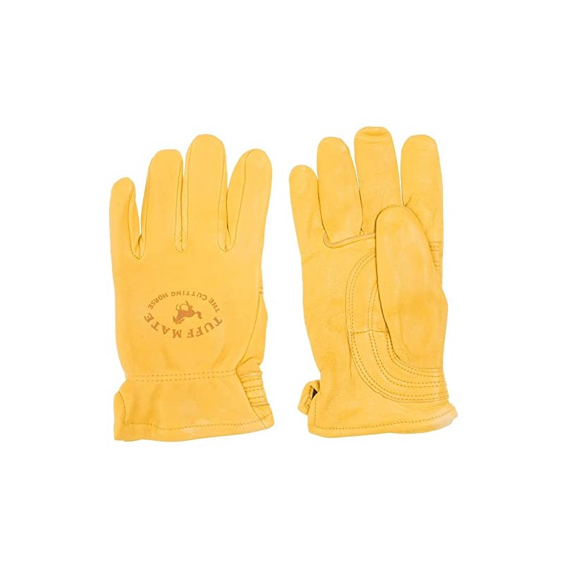 Tuffmate Men's Tuff Mate Lined PL1301 Cutting Horse Glove, Tan,