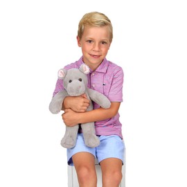 Bearington Humphry Soft Plush Hippo Stuffed Animal, 15 Inches
