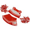 Red and White Cheerleader Outfit Teddy Bear Clothes Fits Most