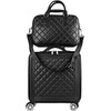 feilario 18in 2 Piece Set Travel Leather Softside Carry On