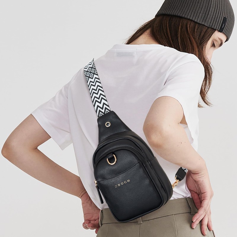 OSOCE Small Sling Bag, Anti-theft Crossbody Shoulder Chest Bag with