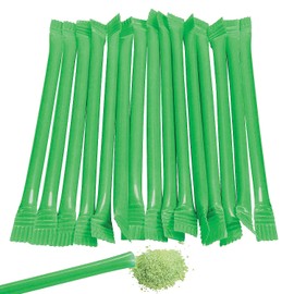Fun Express - Green Candy Straws -Powder Candy - St. Pat's Day- Buffet- Favors- 240 Pieces