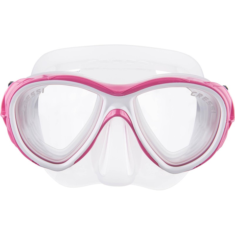 Cressi Samoa Mask - Diving And Snorkelling Mask, Transparent/Pink, One
