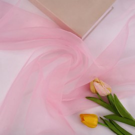 100 cm x 150 cm Organza Fabric, Tulle Fabric, Sold by the Metre, Tulle Decorative Fabric, Tulle Fabric for Sewing, DIY, Crafts, Clothing, Wedding Dresses, Party, Birthday, Wedding, Background