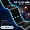 2PCS Devil Eyes Light for Cars Windshield Bluetooth, 13.7”x 4.01”