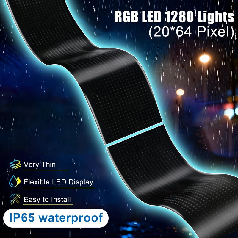 2PCS Devil Eyes Light for Cars Windshield Bluetooth, 13.7”x 4.01”