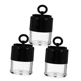 WOONEKY 3Pcs Makeup Powder Puff Containers Refillable Loose Powder Boxes with Puff for Easy Application Portable Design for Travel and Daily Use