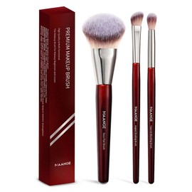 Professional Makeup Brush Set, 3 Counts/set Multifunctional Brushes for Face Makeup, Makeup Tools with Soft Fiber for Easy Carrying