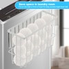 Qivine Magnetic Dryer Ball Holder, Magnetic Laundry Guards, Lint Bin