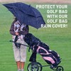 AMRTA Golf Bag Waterproof Rain Cover Hood Protection Black Pack