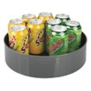 mDesign Lazy Susan Kitchen Rack - Practical Spice Rack For