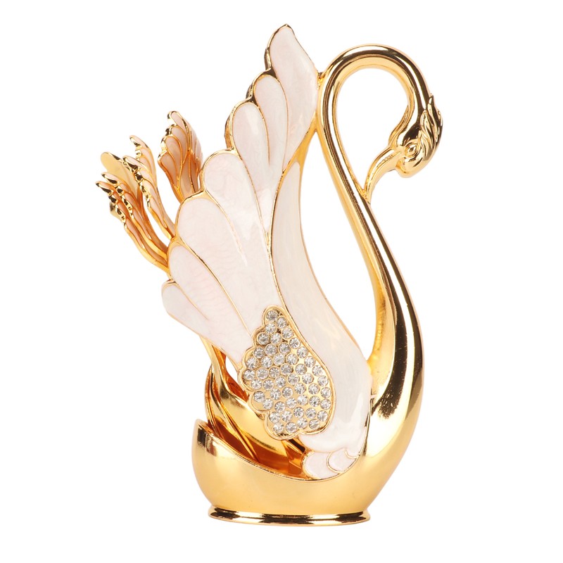 Swan Base Holder Innovative Gold Smoother Edges Coffee Dinnerware Set