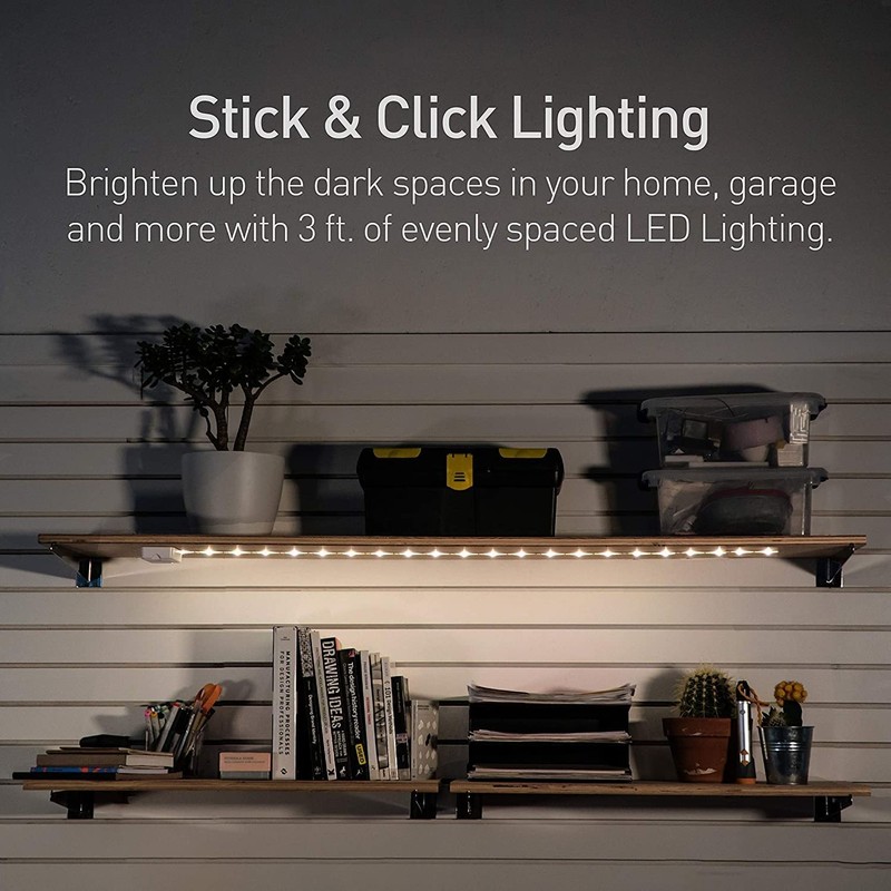 POWER PRACTICAL Luminoodle Under Cabinet Lighting – Click LED Light