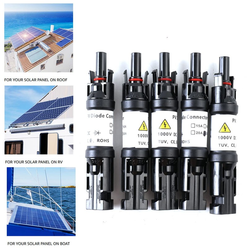Cozyel 5 x Solar PV Solar Diode Plug Solar Diode
