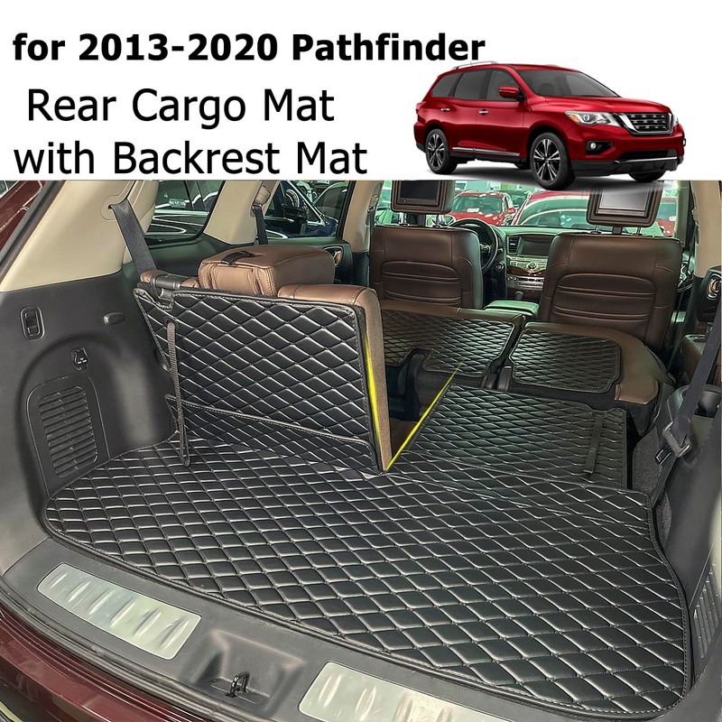 7DEEKEI Cargo Mat Compatible with 2013-2020 Nissan Pathfinder Trunk Mat