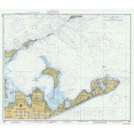 Historic Pictoric Vintage Map - Block Island Sound and Gardiners Bay, 1984 Nautical NOAA Chart - New York (NY) - Vintage Wall Art - 24in x 20in