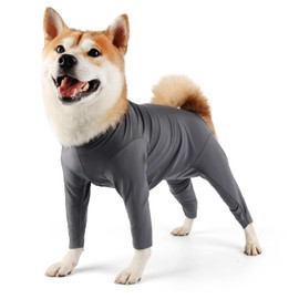 Dog Surgery Suit Female Spay Dog Onesie for Surgery Female Recovery Suit for Dogs Surgical Recovery Suit Male Neuter Dog Anti Shedding Suit Dogs Body Suits After Surgery Grey/Medium