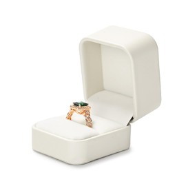 Oirlv Ring Box Elegant Ring Organiser Box for Birthday Engagement Wedding Anniversary Valentine's Day