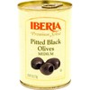 Iberia Premium Select Pitted Black Medium Olives, 6 Ounce (Pack