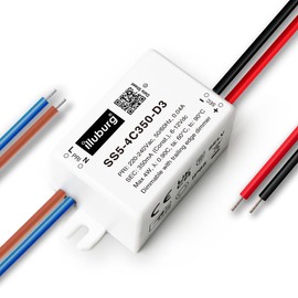 illuburg LED Transformer Dimmable Triac 350mA Constant Current 2W - 4W LED Power Supply Driver Transformer Driver