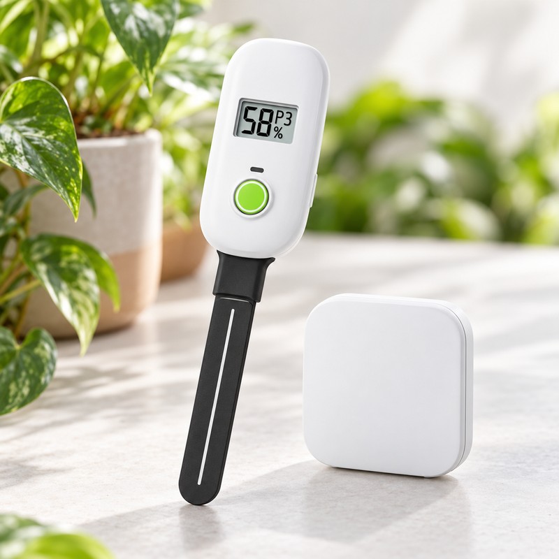 Smart Digital Soil Moisture Meter with Wi-Fi Hub – Leave-In