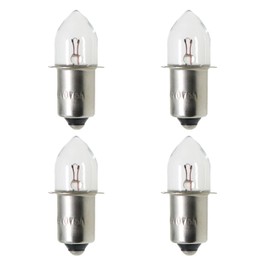 TAODAN 4PCS 4.8 Volt 0.75A Bayonet Base Krypton Replacement Bulb Flashlight Bulbs Small Light Bulb Krypton Replacement Bulb Suitable for 4D Lamp