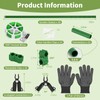 70pcs Garden Stakes Set, 16 Inches Plastic Coated Metal Plant