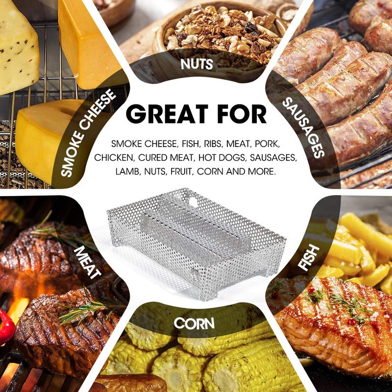 5" x 8" Pellet Smoker Tray 12 Hours of Billowing