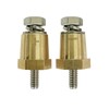 Ampper M6 Thread Brass Battery Terminal Charging Posts, Battery Post