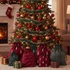 6 Pcs Christmas Tree Drawstring Gift Bags, 10" 16" 20"