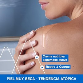 URIAGE XEMOSE Gel de ducha para piel seca, con tendencia atpica I Calma para un confort duradero. Gel en aceite espumoso, suave y nutritivo I Cara y  