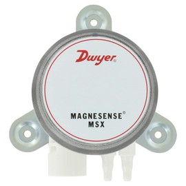 Dwyer MSX Magnesense Differential Pressure Transmitter, MSX-W12-IN, Wall Mount, Universal Current/Voltage Outputs, Uni-Directional, Range 1, 2, 3, 5" wc